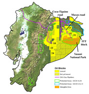 oil blocks in Ecuador